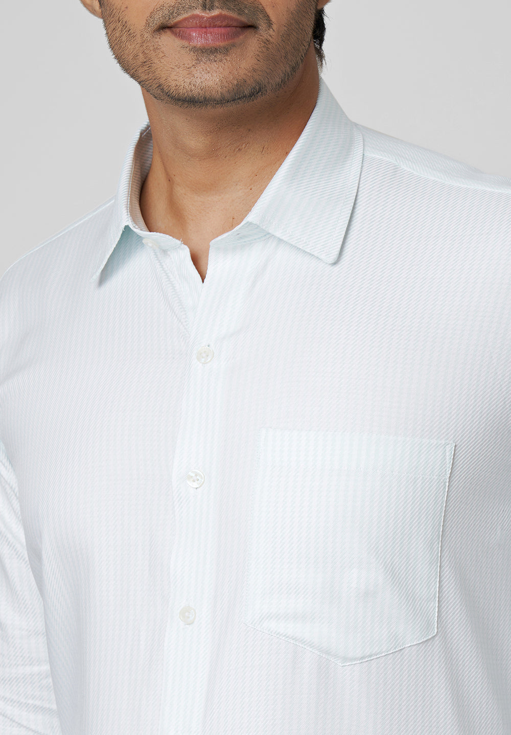 Pure Cotton Formal-Regular Fit Shirt - 39186