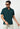 Men Green Striped Casual Shirt
