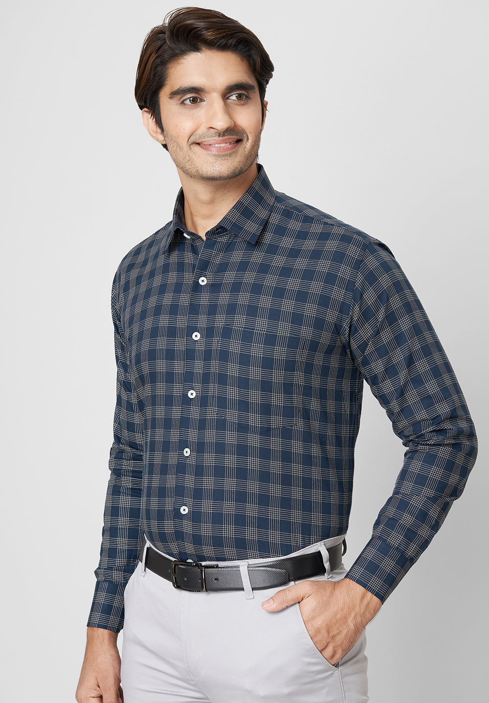 Pure Cotton Formal-Regular Fit Shirt - 40901