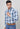 Men Blue Smart Fit Formal Shirt