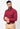 Men Maroon Regular Fit Formal Shirt