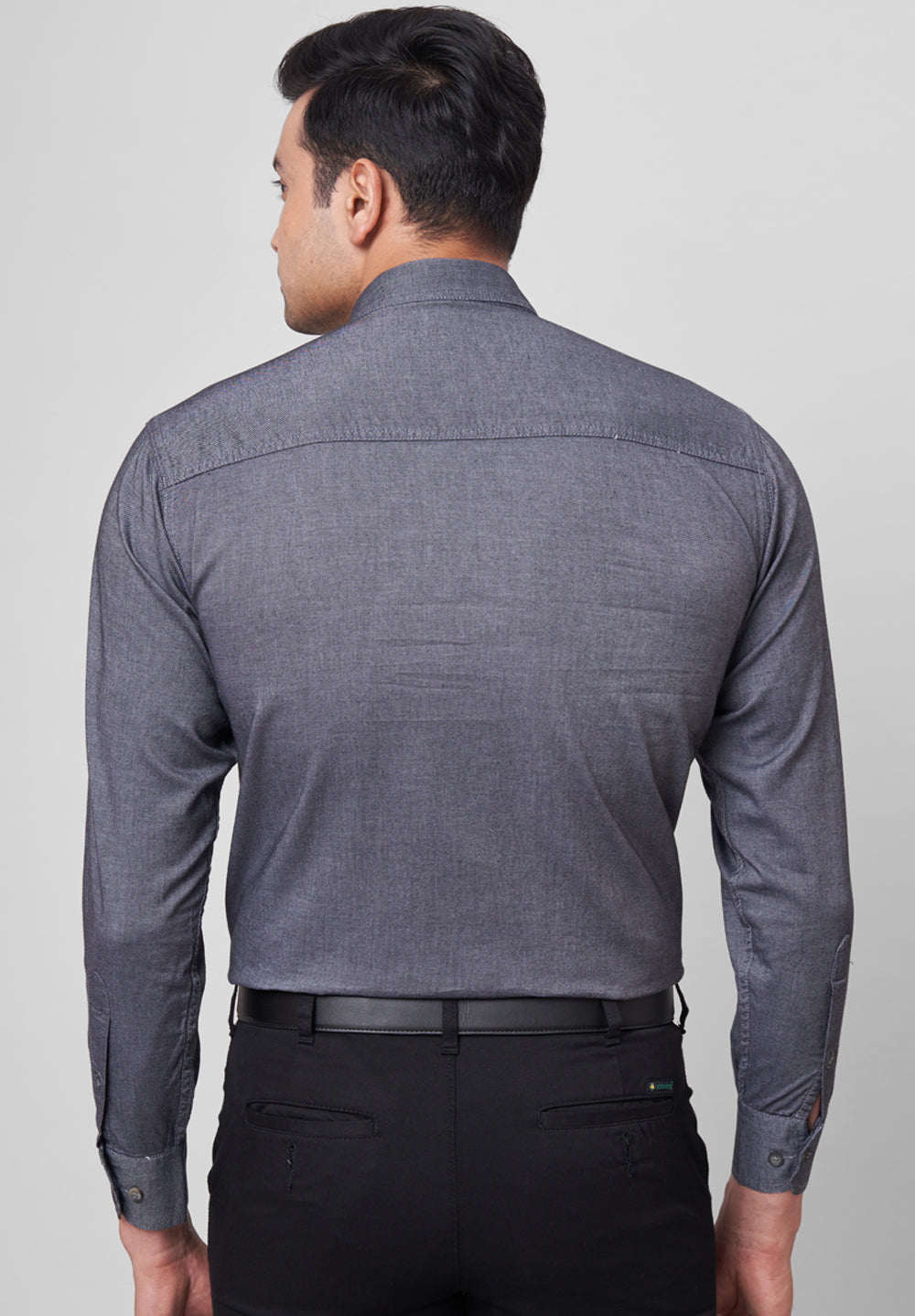 Pure Cotton Semi Formal-Smart Fit Shirt - 42703