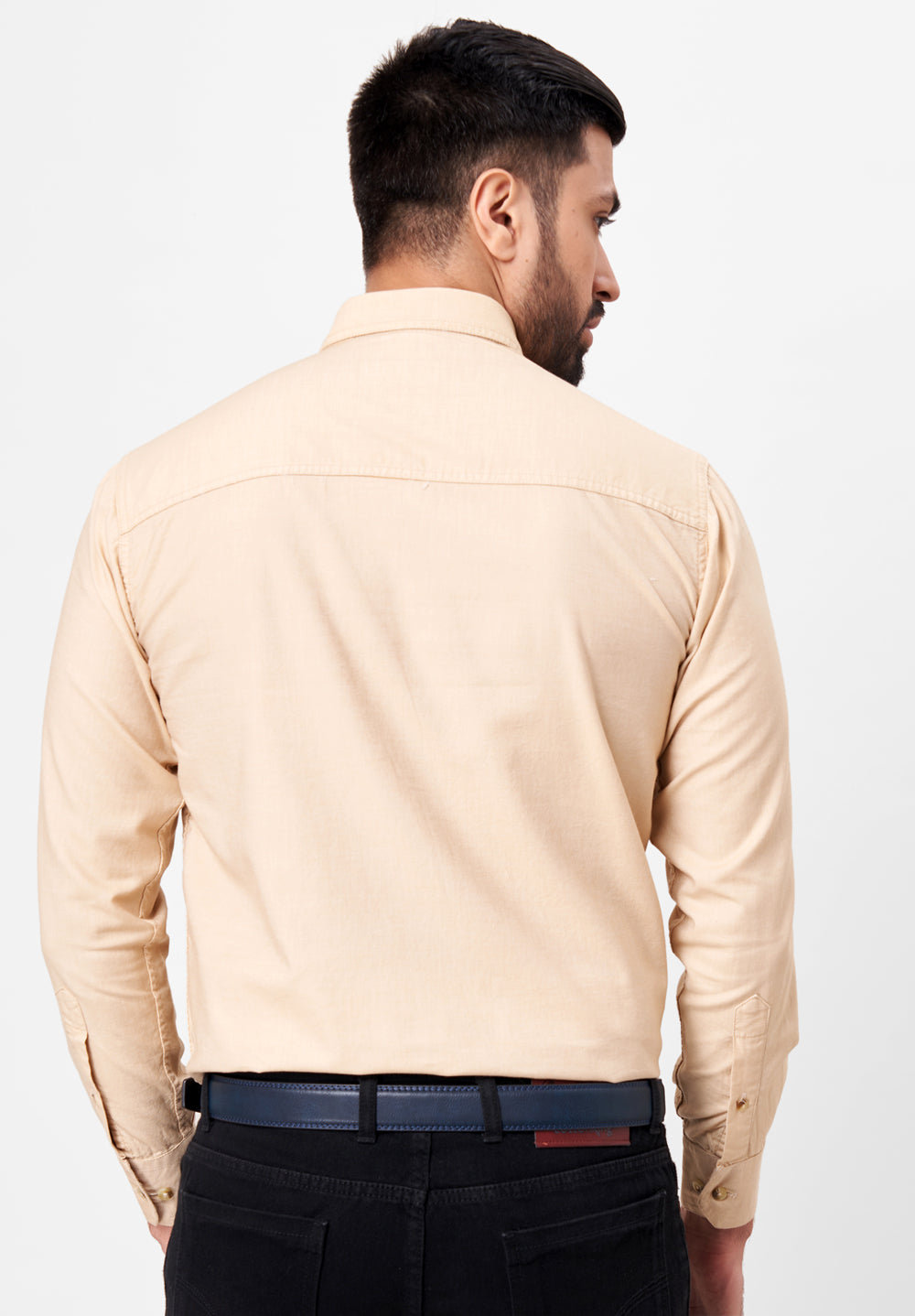 Pure Cotton Semi Formal-Smart Fit Shirt - 42708