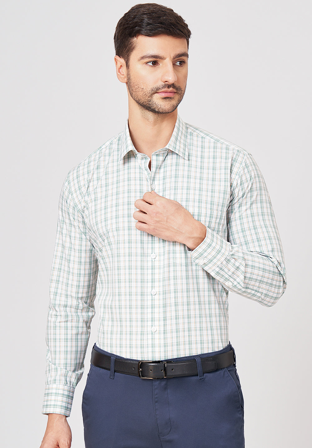 Pure Cotton Formal-Regular Fit Shirt - 43290