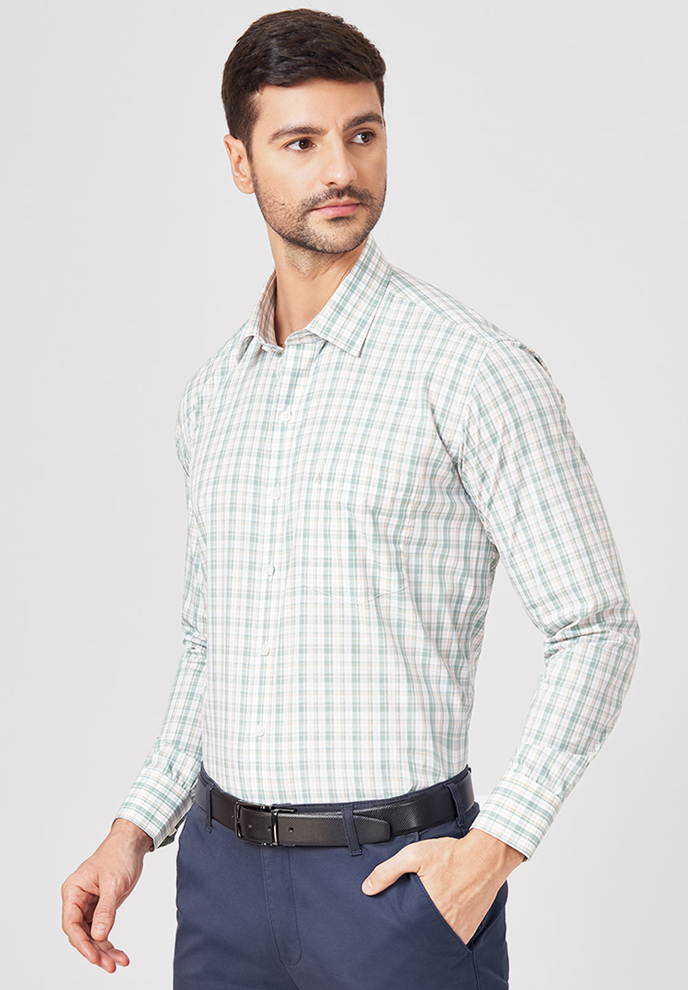 Pure Cotton Formal-Regular Fit Shirt - 43290