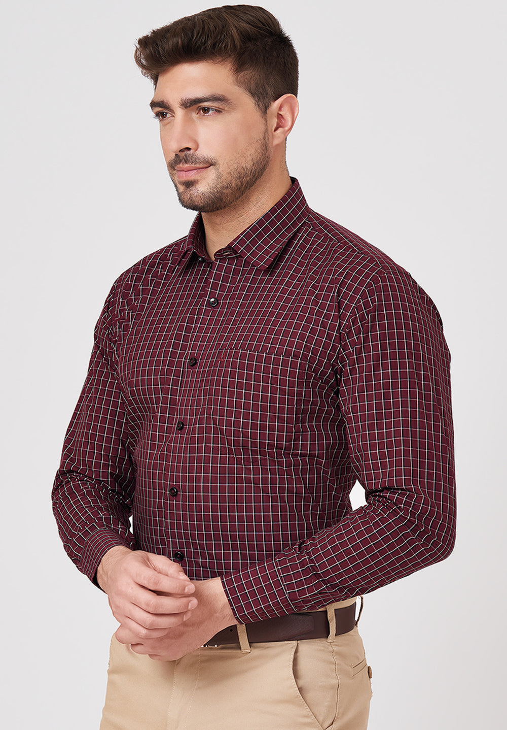 Pure Cotton Formal-Regular Fit Shirt - 43293