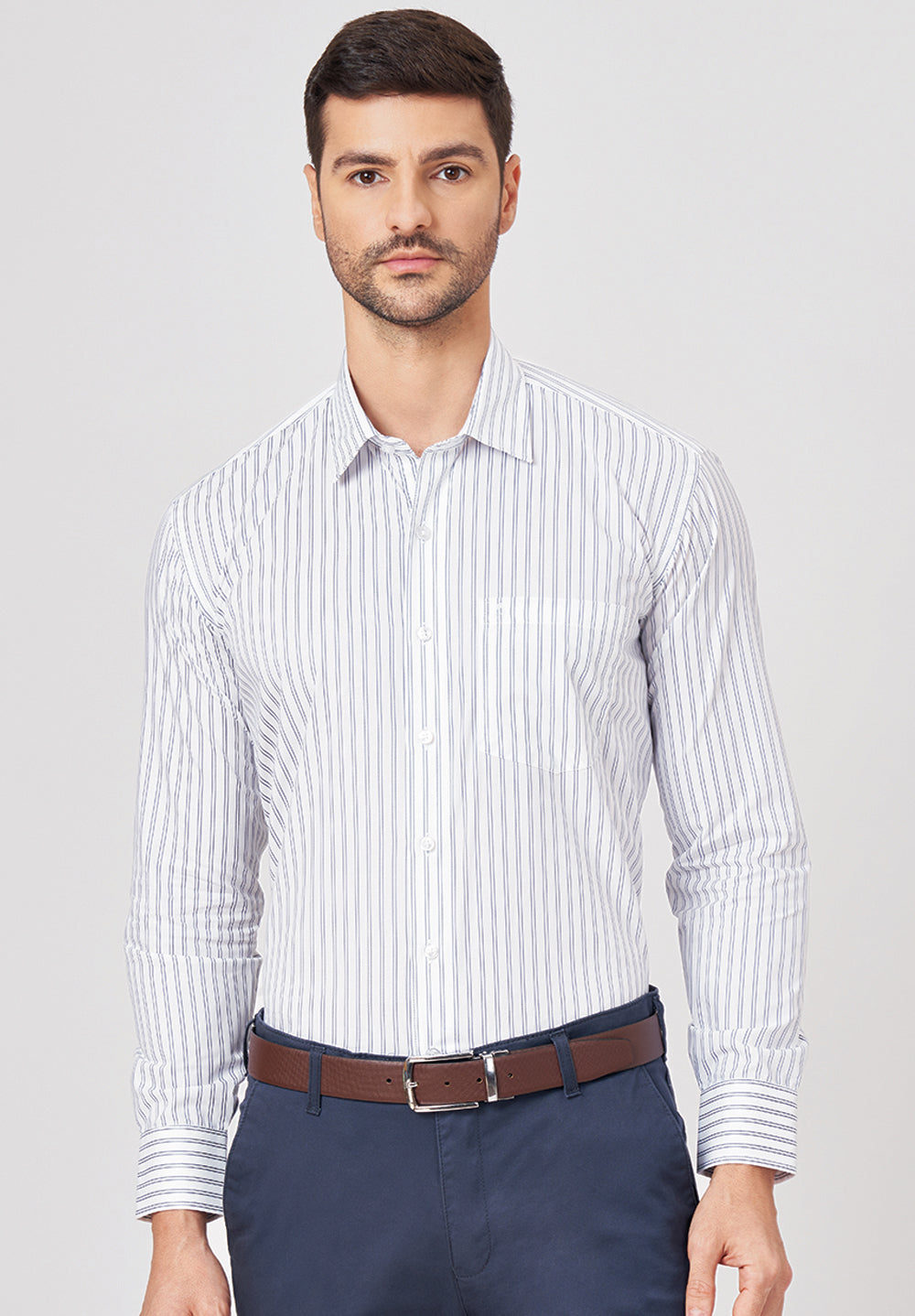 Pure Cotton Formal-Regular Fit Shirt - 43296