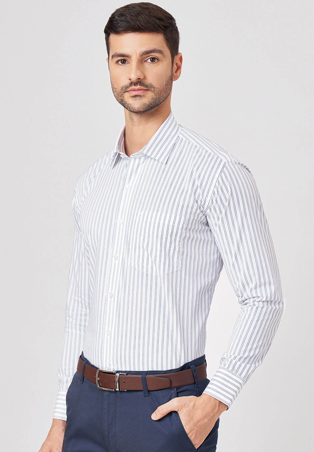 Pure Cotton Formal-Regular Fit Shirt - 43296