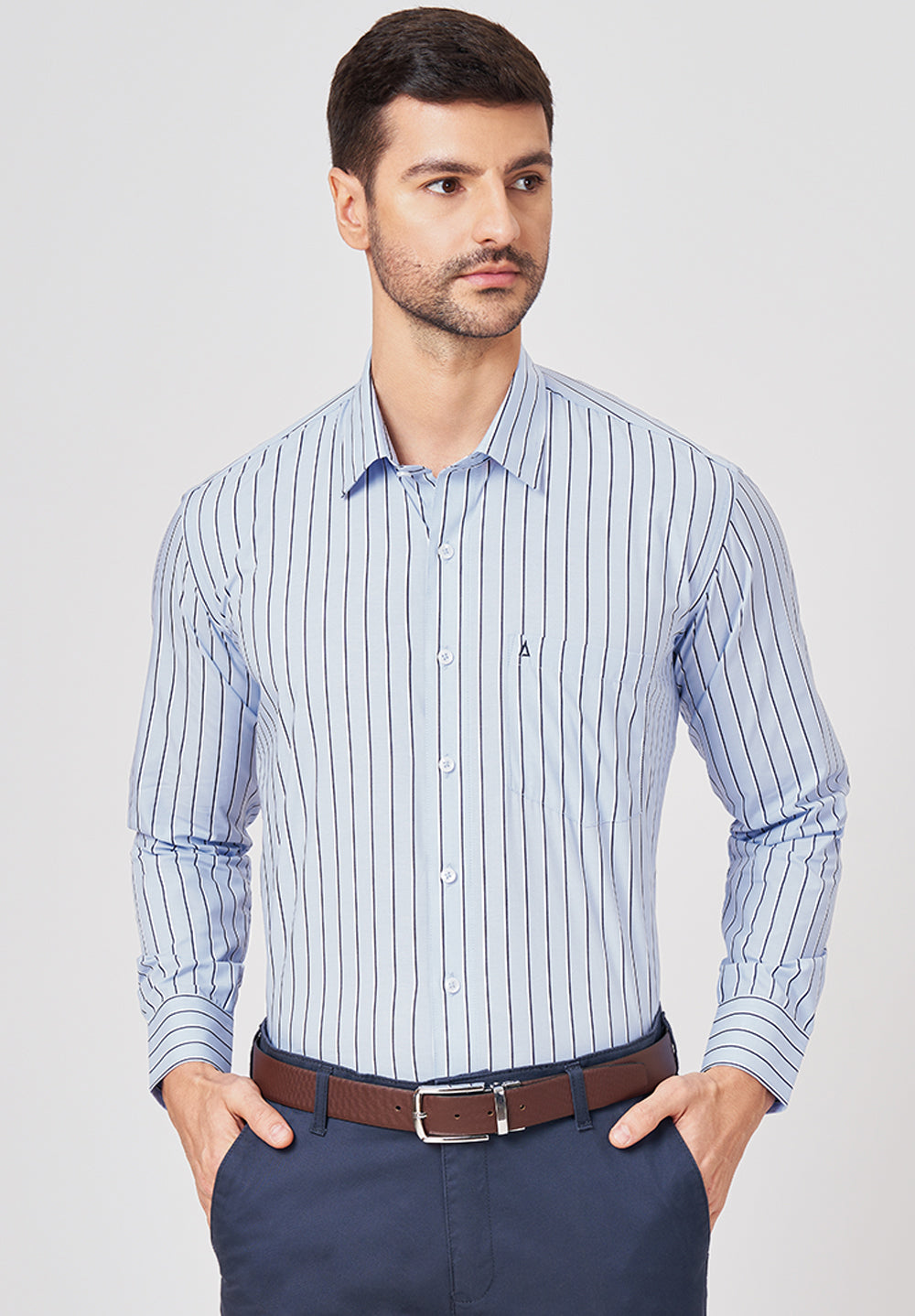 Pure Cotton Formal-Regular Fit Shirt - 43297