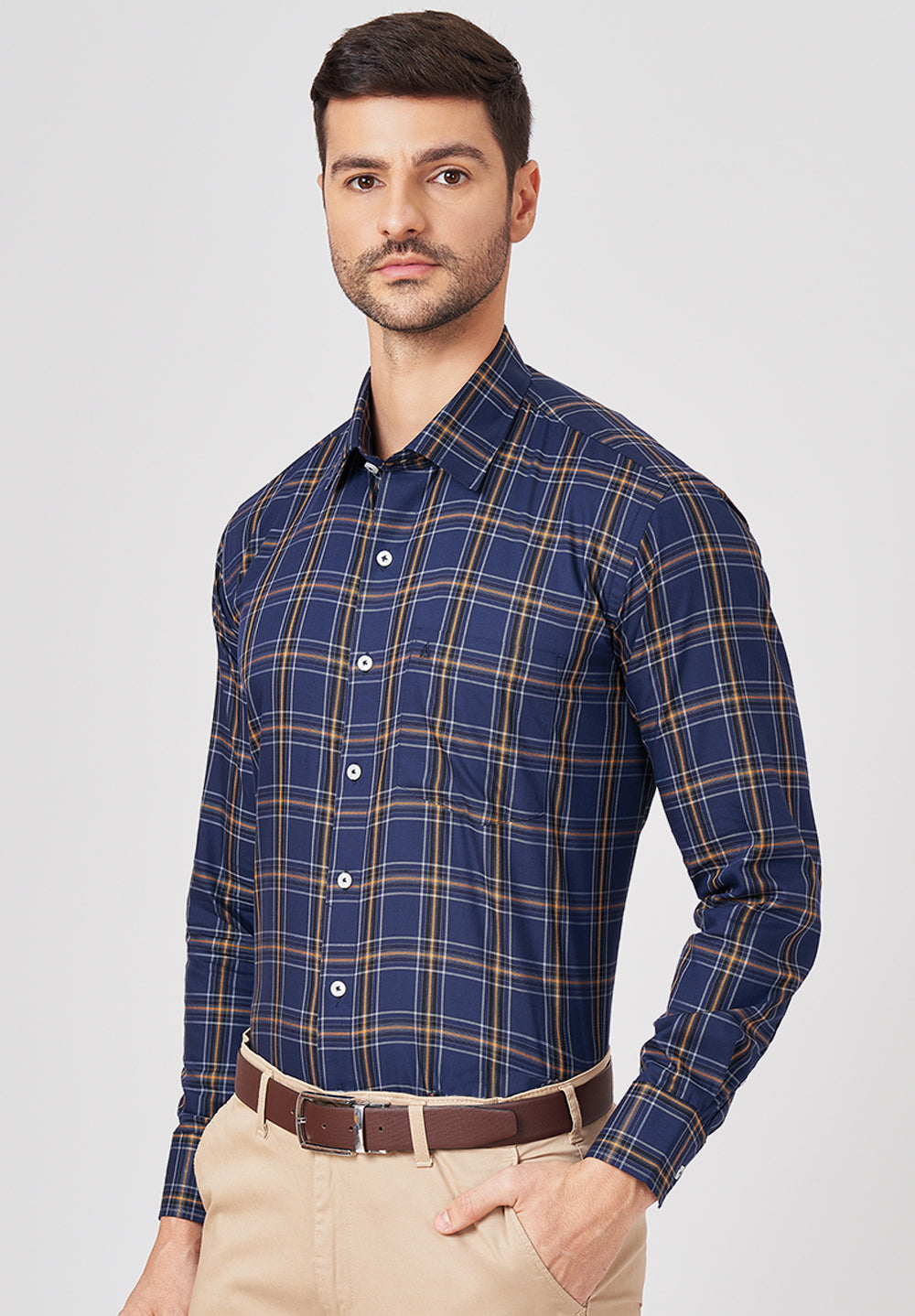 Pure Cotton Formal-Regular Fit Shirt - 43331