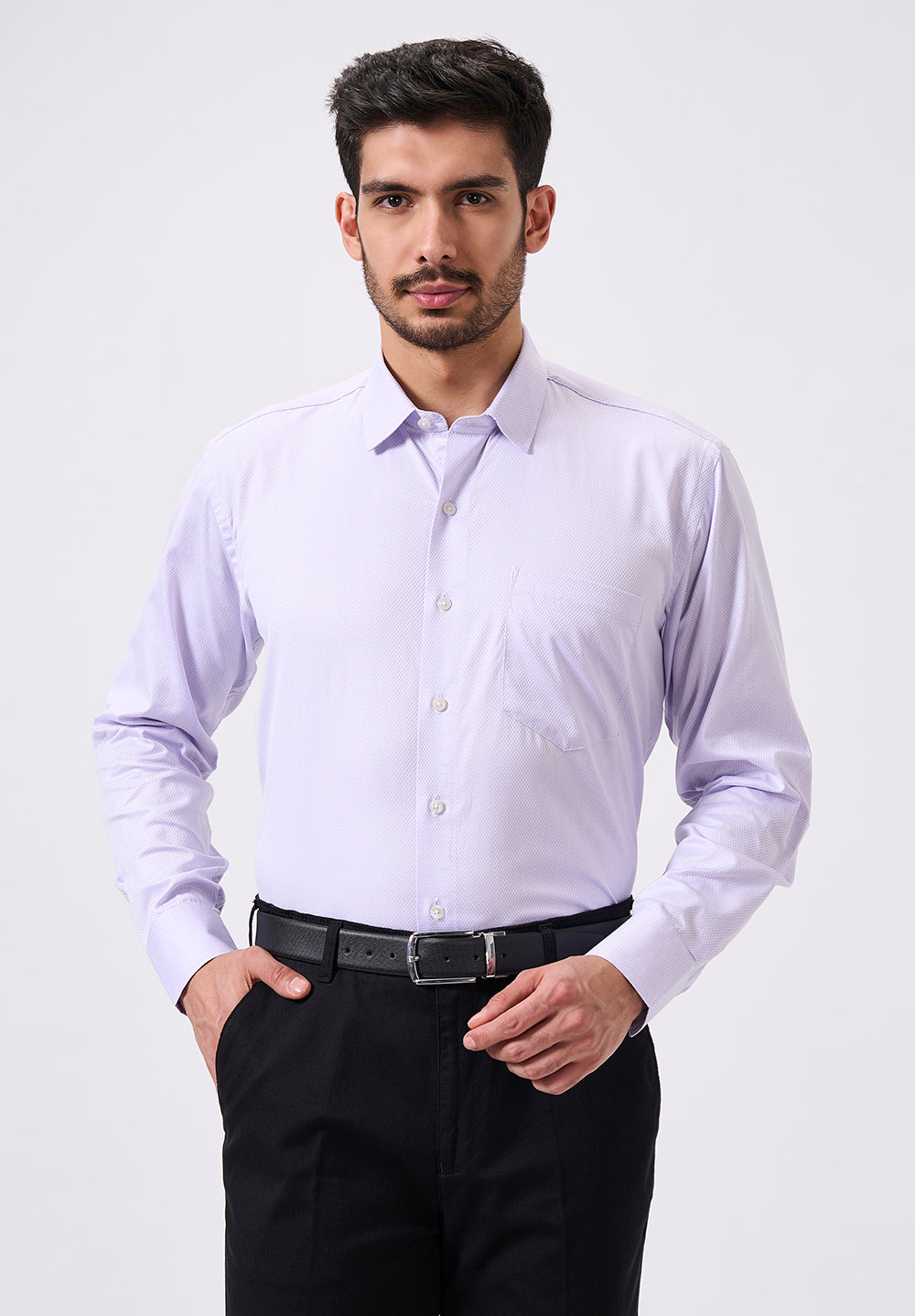 Men Blue Regular Fit Formal Shirt