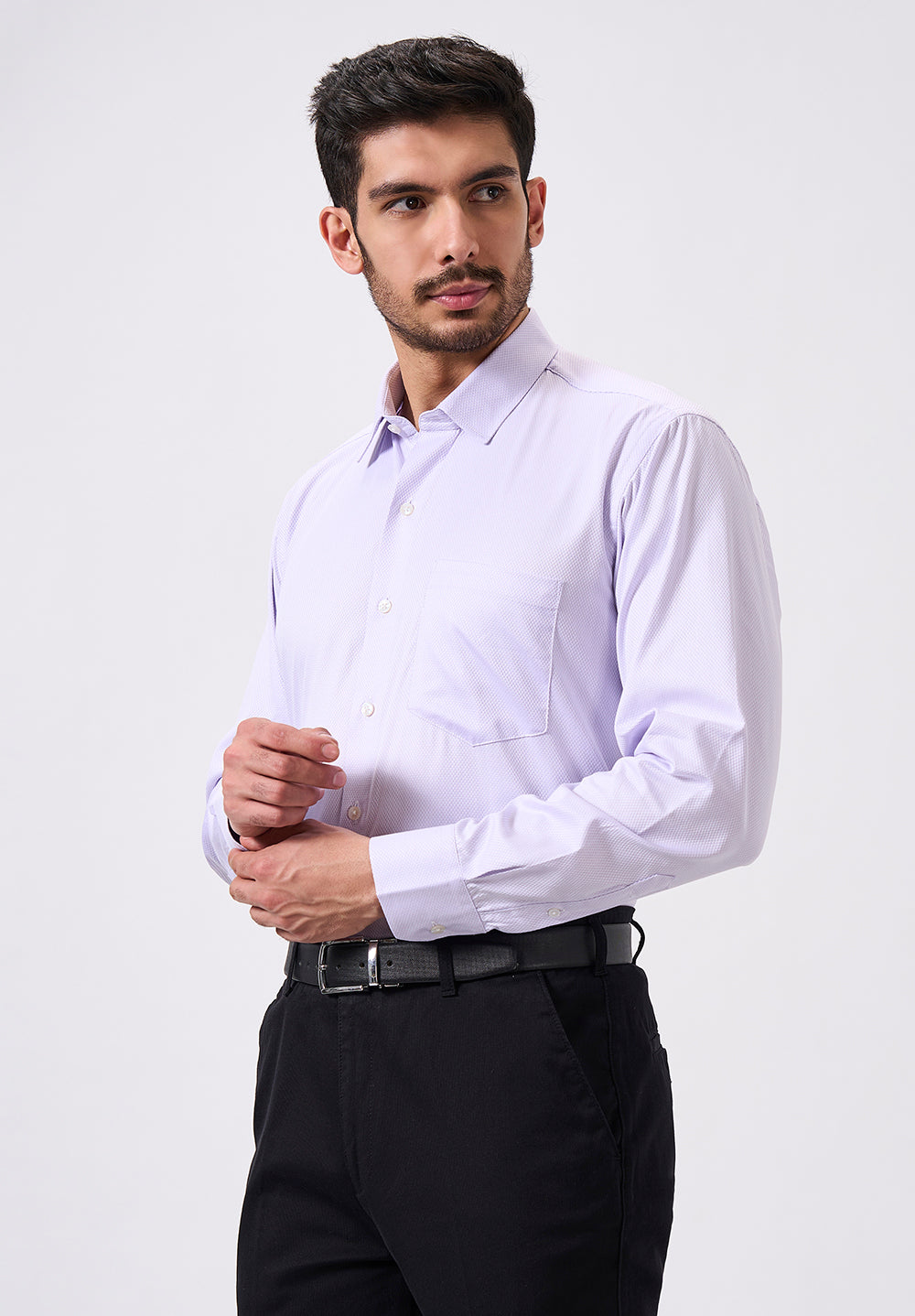Men Blue Regular Fit Formal Shirt