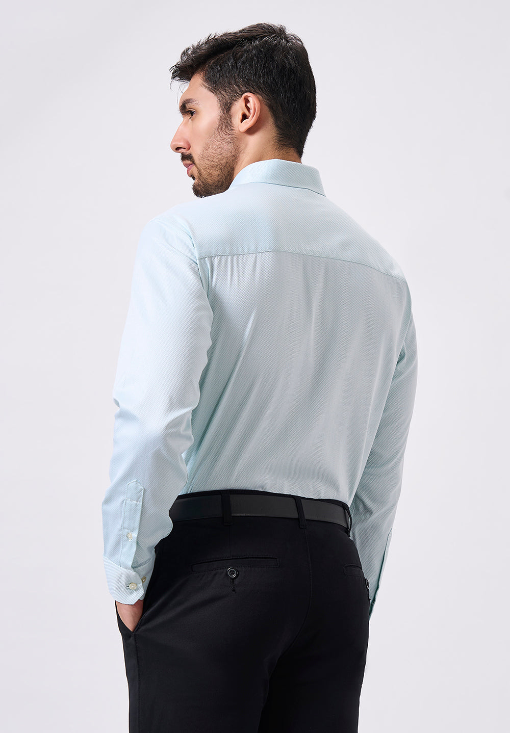 Men Blue Regular Fit Formal Shirt