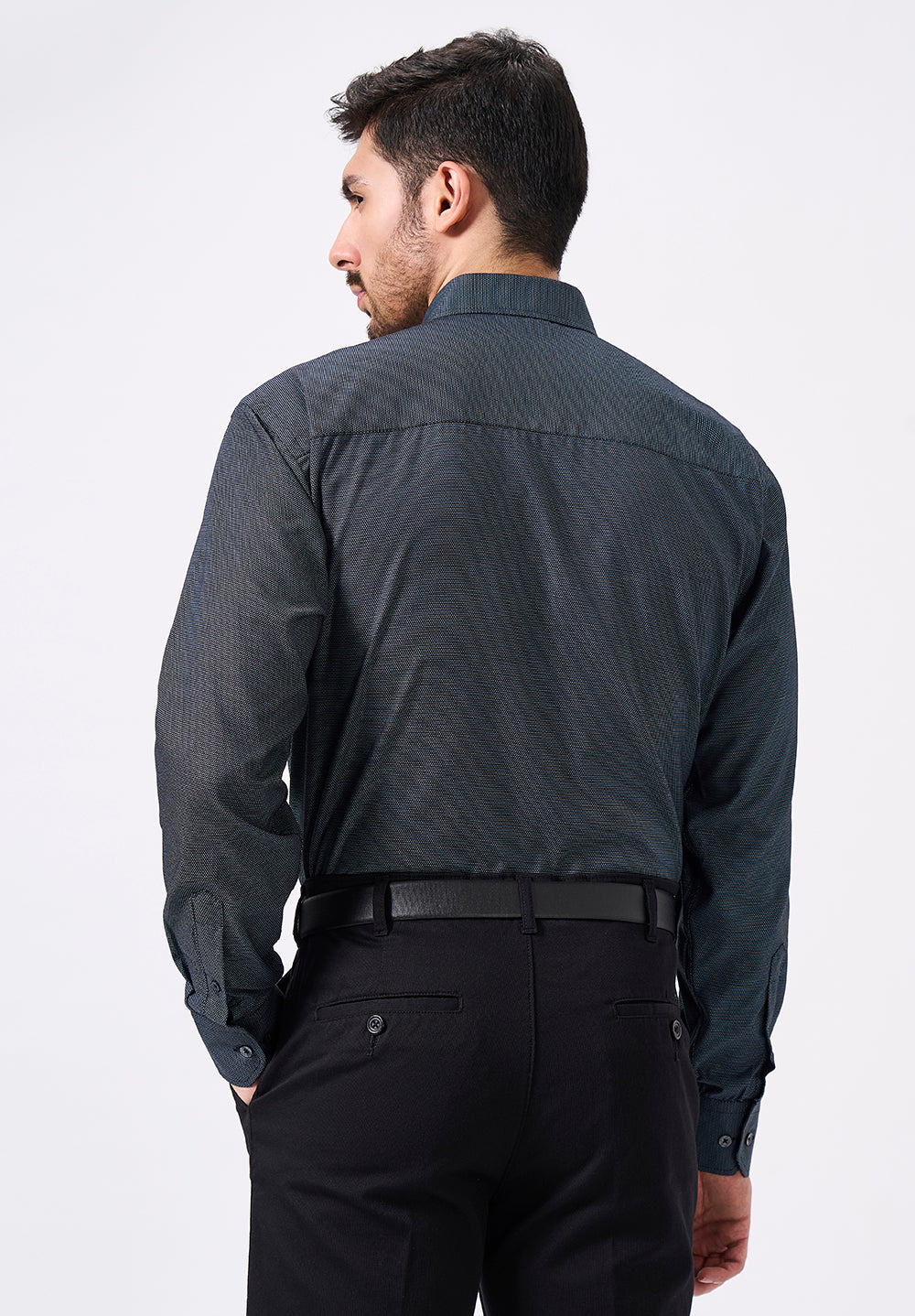 Men Grey Regular Fit Formal Shirt