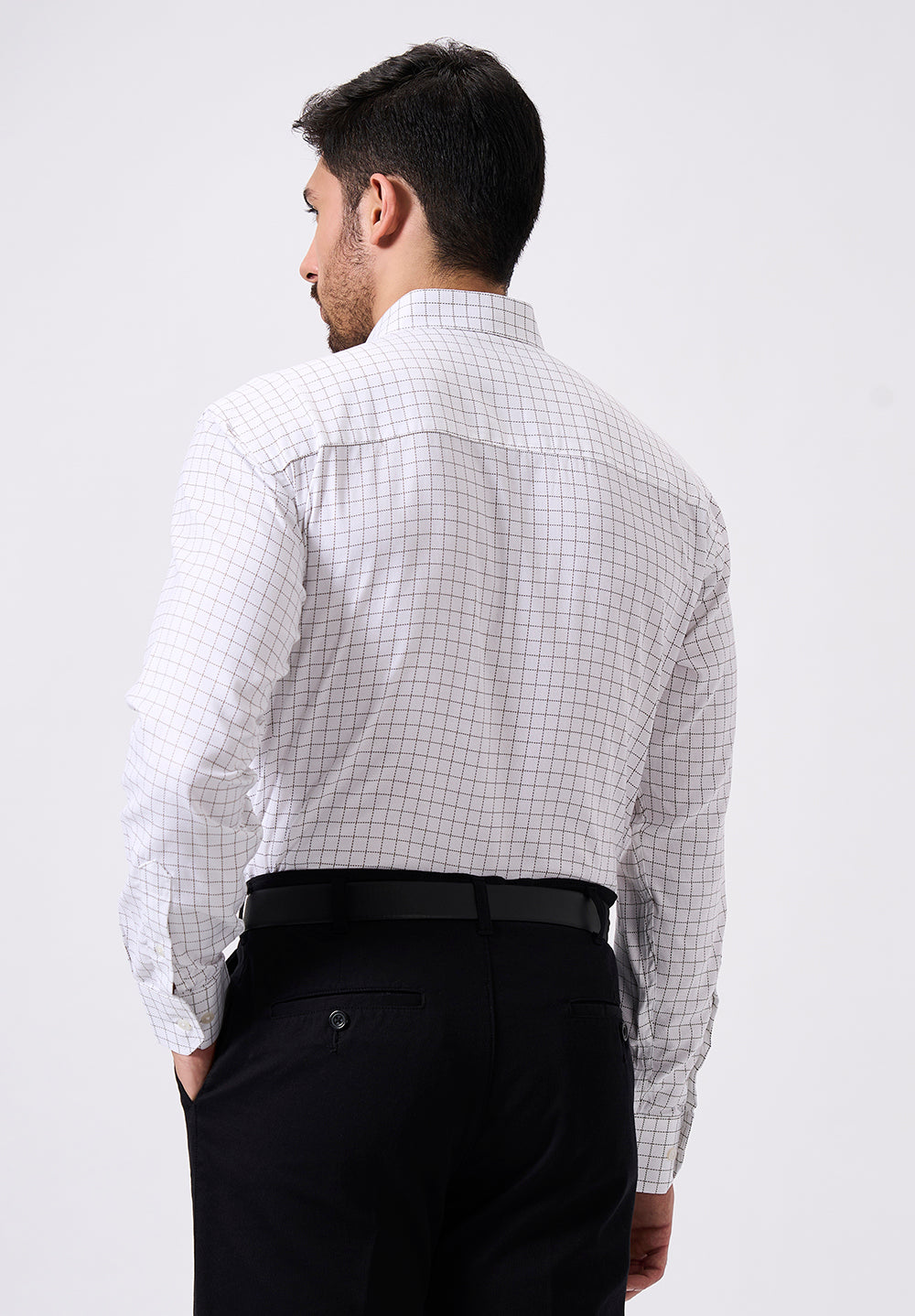 Men White Regular Fit Formal Shirt