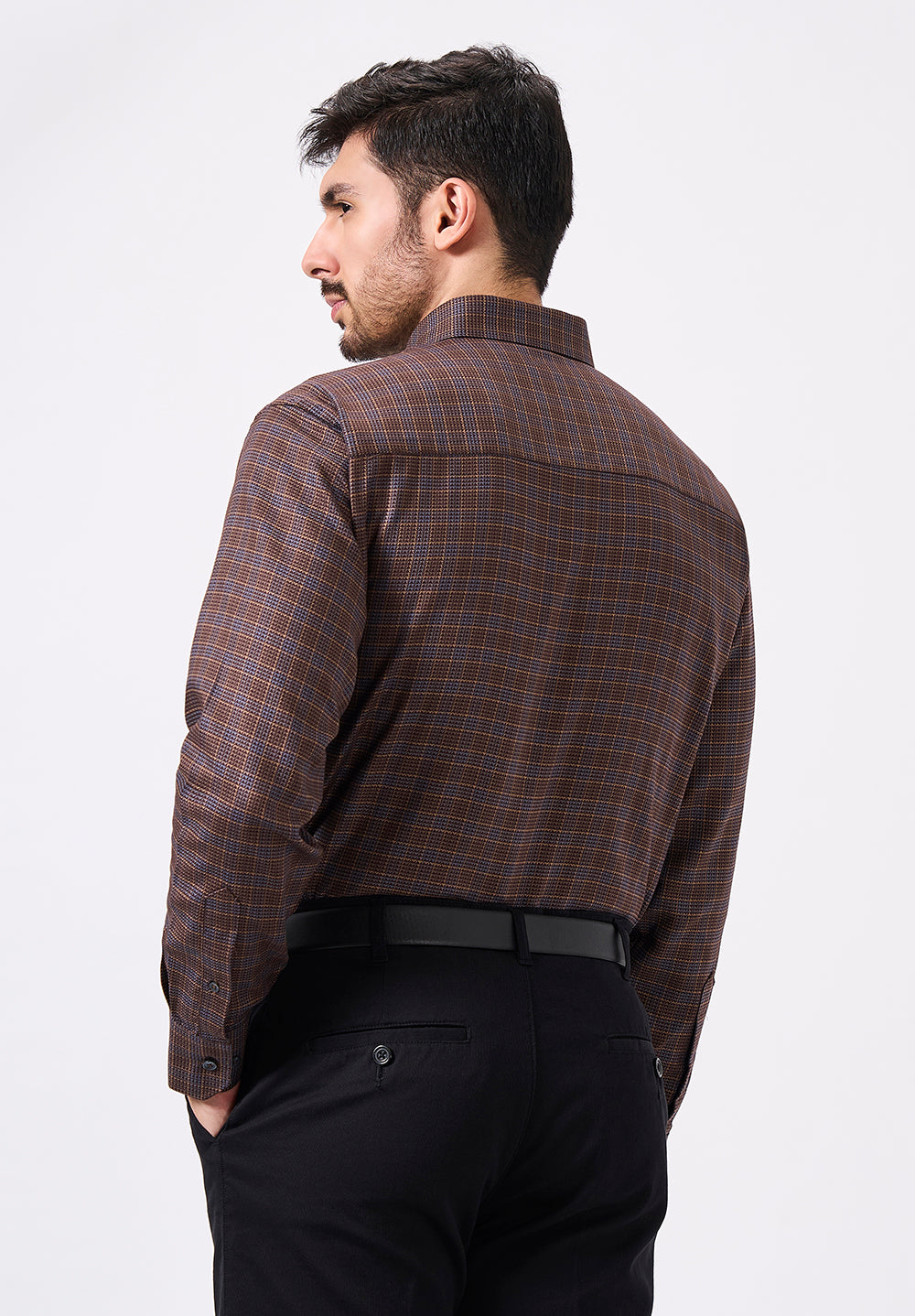 Men Brown Regular Fit Formal Shirt