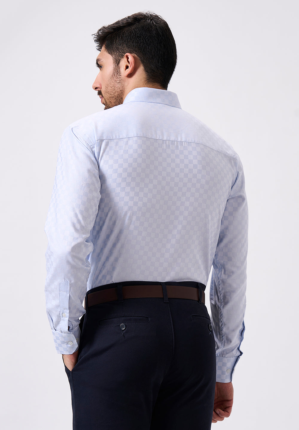 Men Blue Regular Fit Formal Shirt