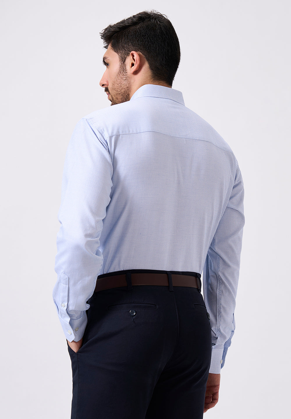 Men Blue Regular Fit Formal Shirt