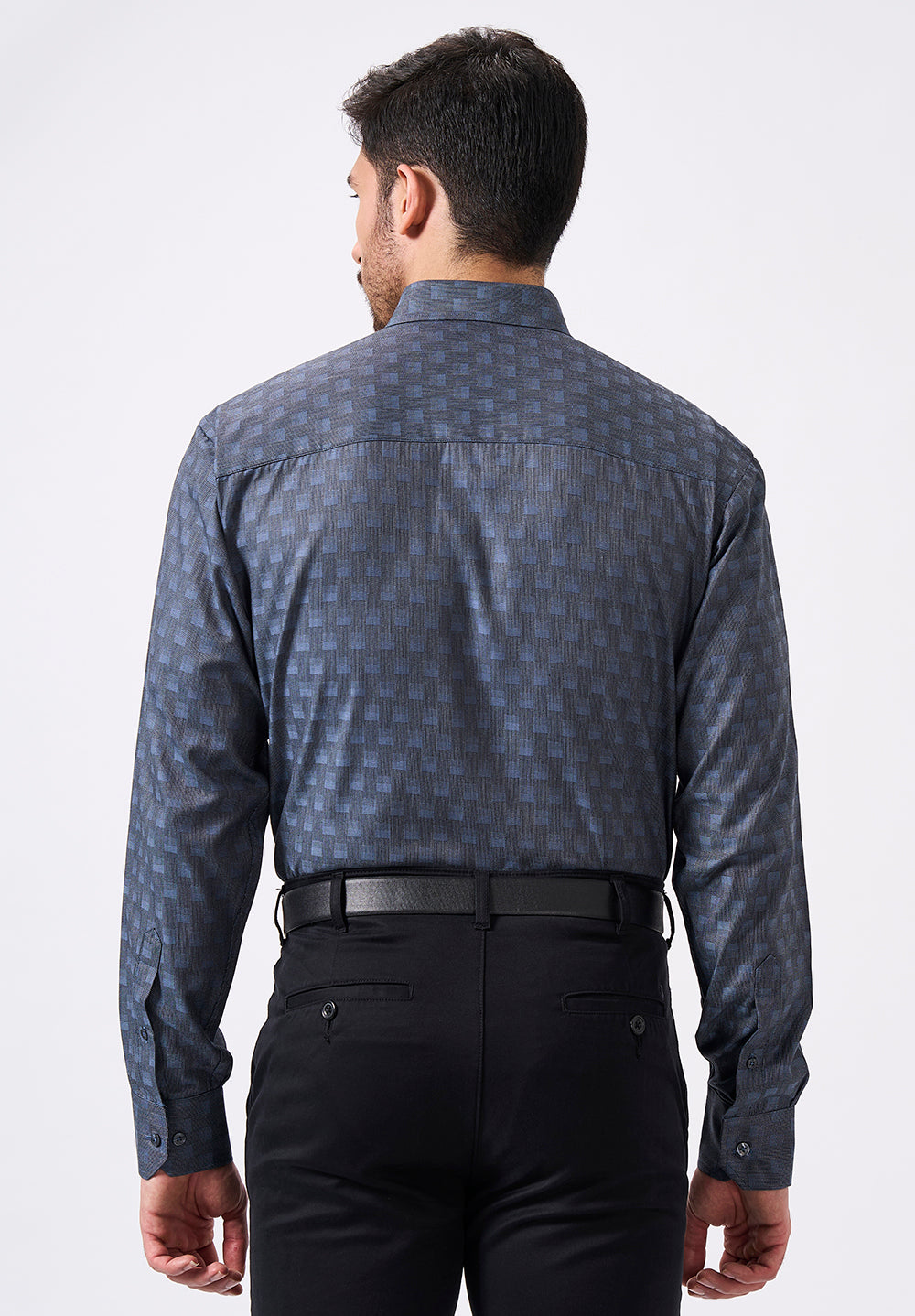 Men Blue Regular Fit Formal Shirt