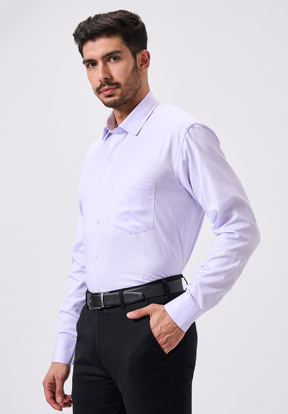 Men White Regular Fit Formal Shirt
