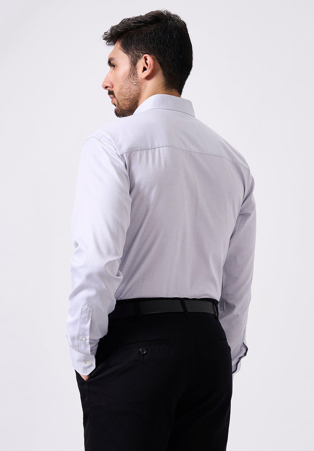 Men Grey Regular Fit Formal Shirt