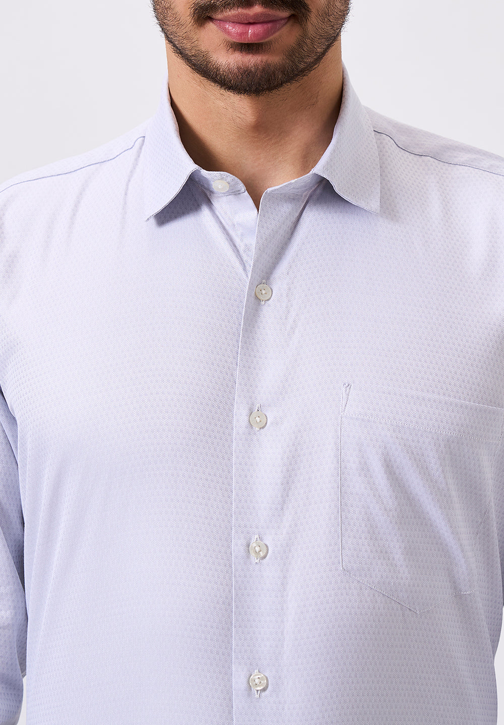 Men Grey Regular Fit Formal Shirt