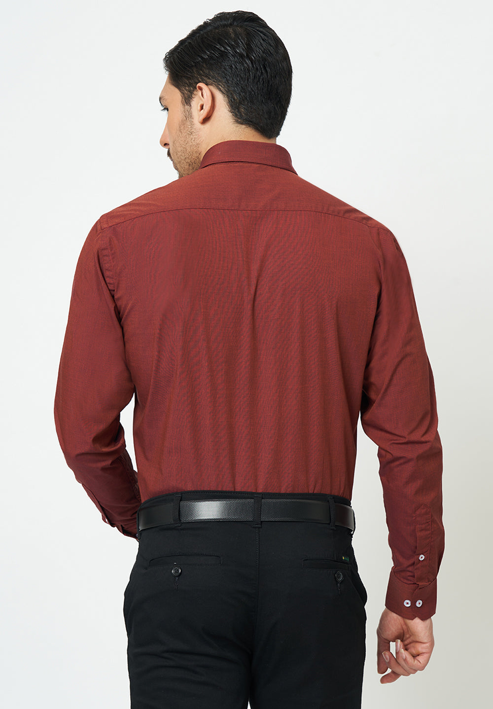 Men Red Slim Fit Formal Shirt