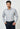 Men Grey Slim Fit Formal Shirt