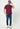 Men Red Blue Checks Casual Shirt