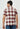 Men Red White Checks Casual Shirt