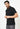 Men Black Textured Casual Shirt