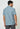 Men Basic Blue Solid Casual Shirt