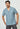 Men Basic Blue Solid Casual Shirt