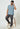 Men Basic Blue Solid Casual Shirt