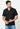 Men Black Textured Casual Shirt