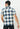 Men Blue White Checks Casual Shirt