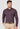 Men Purple Slim Fit Formal Shirt