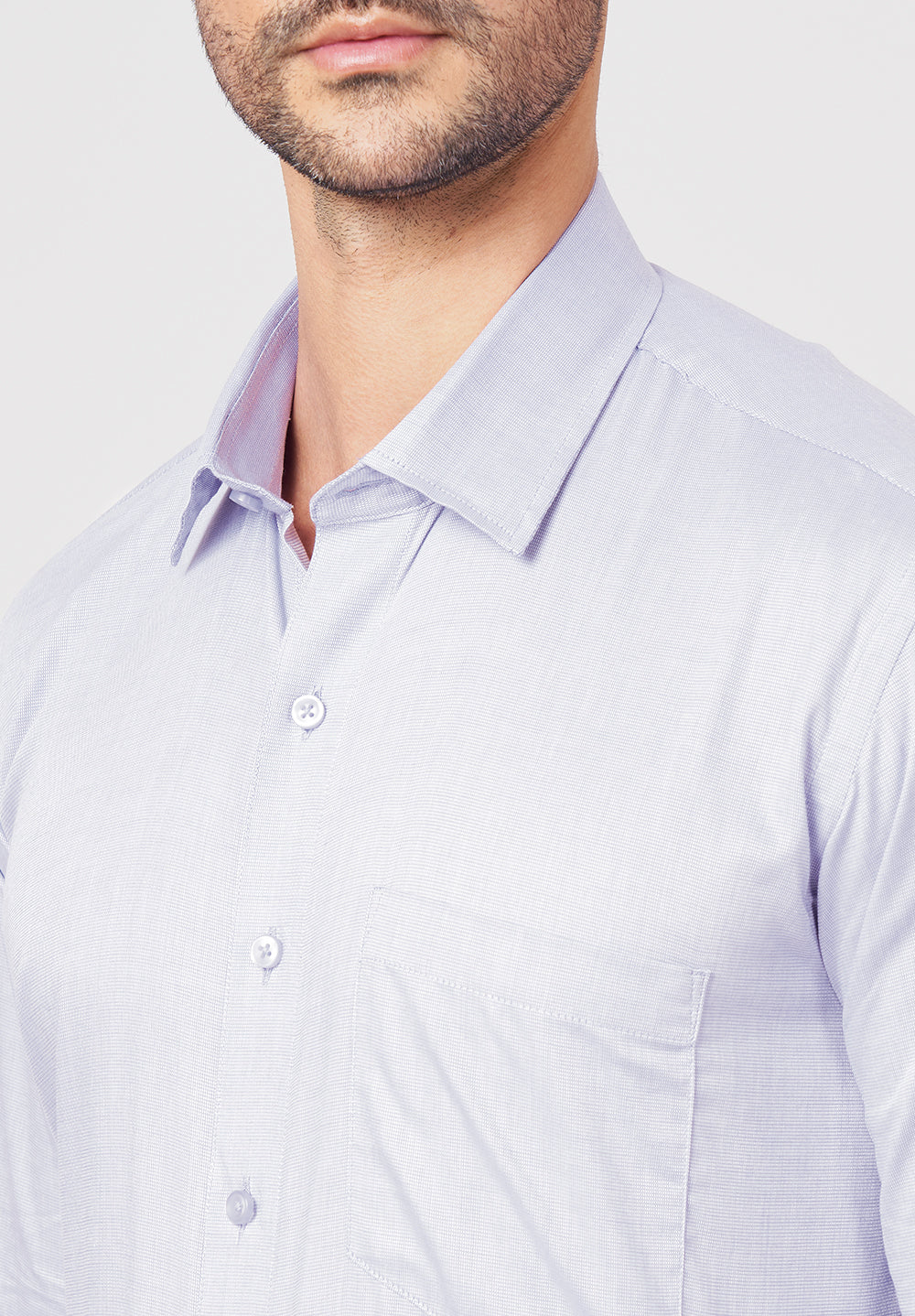 Pure Cotton Formal-Regular Fit Shirt - 43560