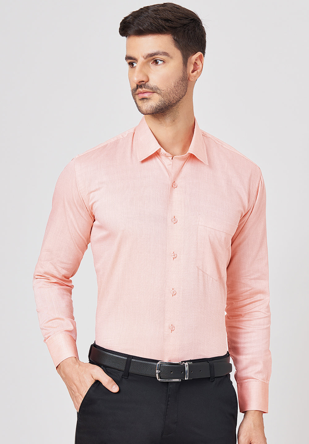 Pure Cotton Formal-Regular Fit Shirt - 43557