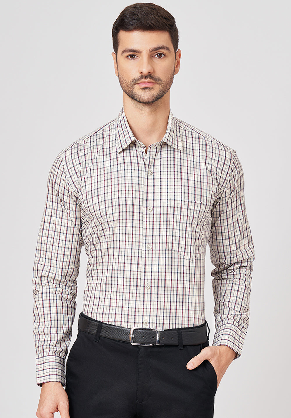 PURE COTTON FORMAL-REGULAR FIT SHIRT - 43467