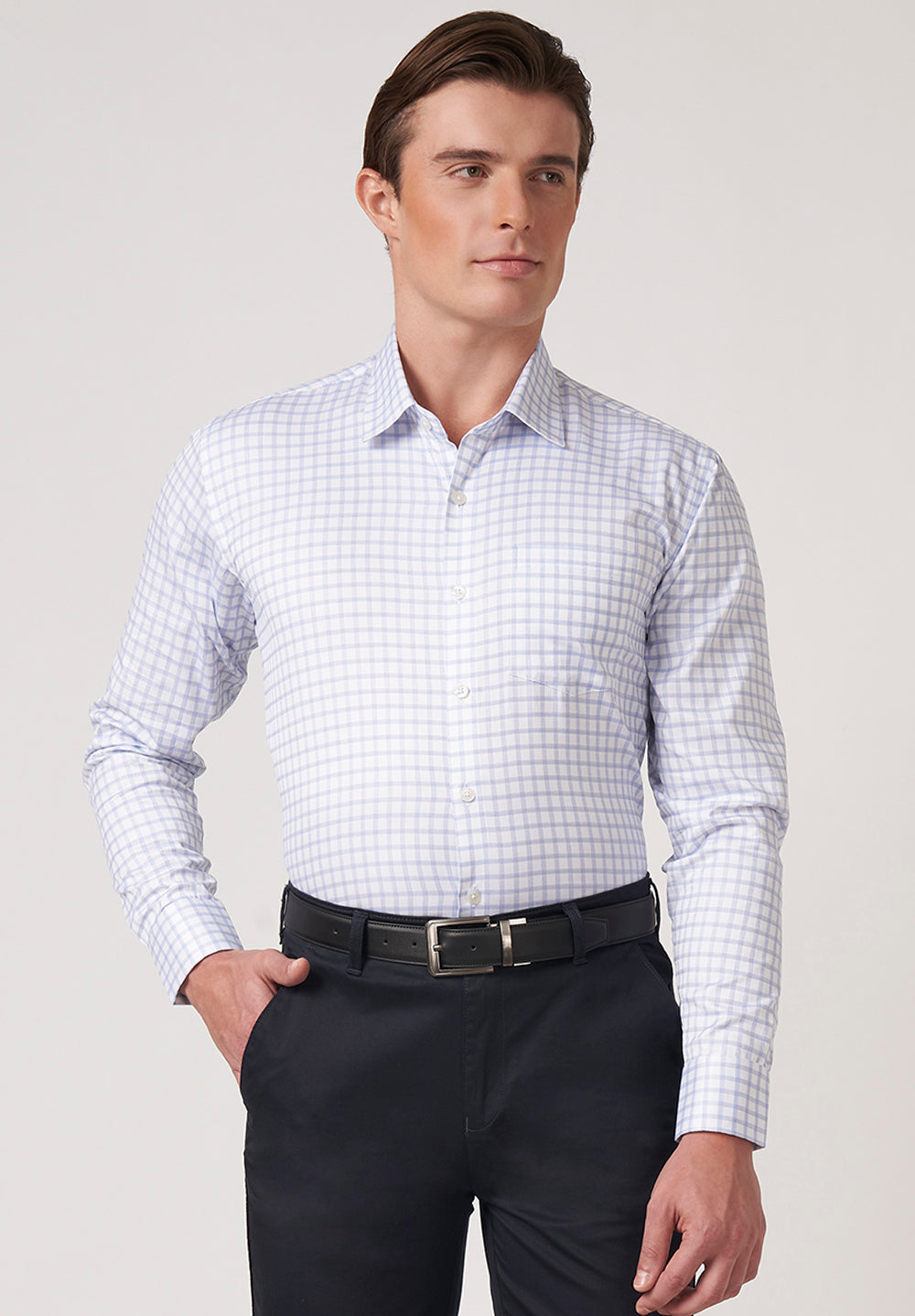 Giza Pure Cotton Formal-Slim Fit Shirt - S48965