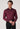 Men Maroon Slim Fit Formal Shirt