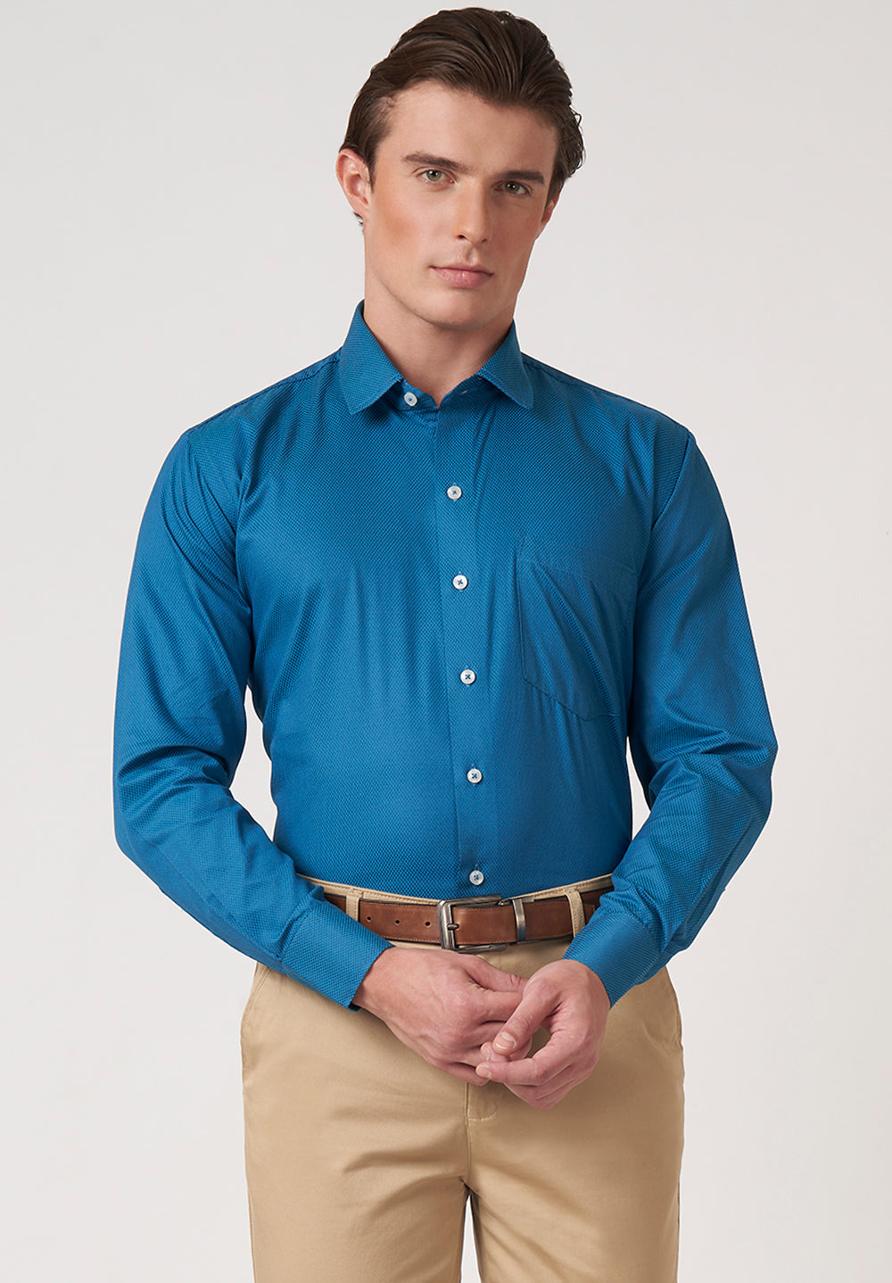 Giza Pure Cotton Formal-Regular Fit Shirt- 39935