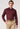 Men Maroon Regular Fit Formal Shirt