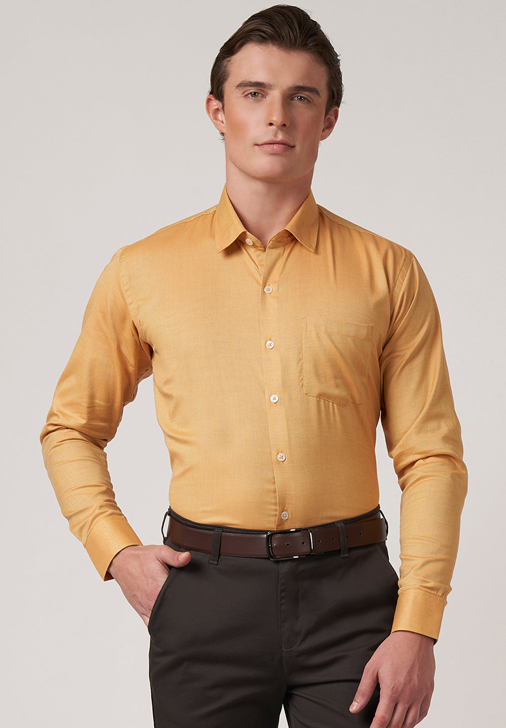 Giza Pure Cotton Formal-Slim Fit Shirt - S48463