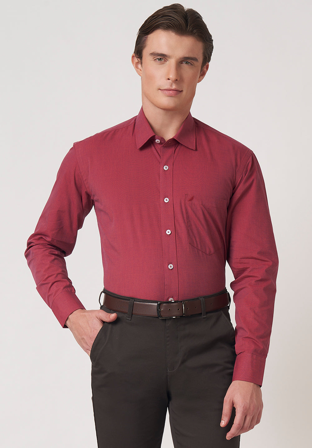 Aerosoft Pure Cotton Formal-Regular Fit Shirt - 49018