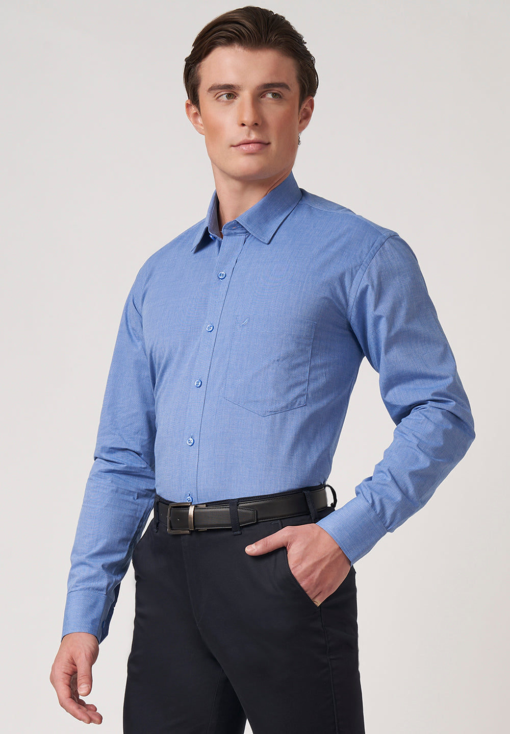 Aerosoft Pure Cotton Formal-Regular Fit Shirt - 49023