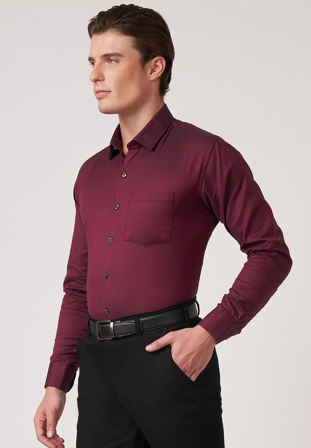 Giza Pure Cotton Formal-Slim Fit Shirt - S48462