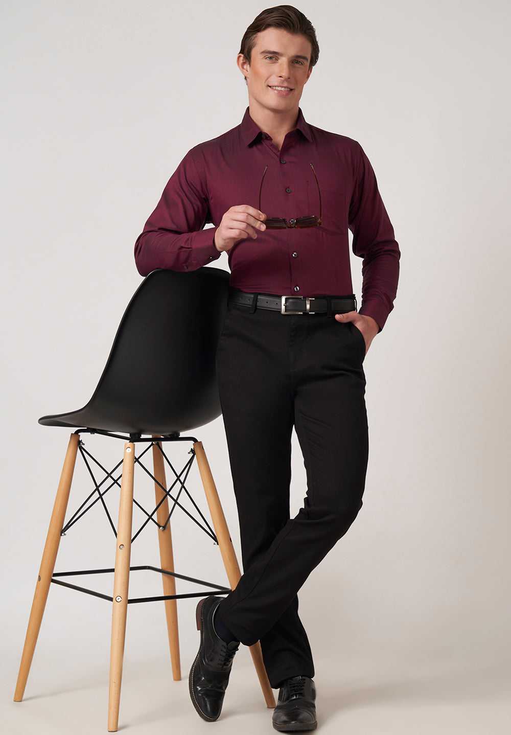 Giza Pure Cotton Formal-Slim Fit Shirt - S48462