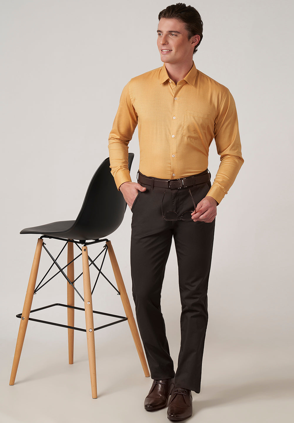 Giza Pure Cotton Formal-Slim Fit Shirt - S48463